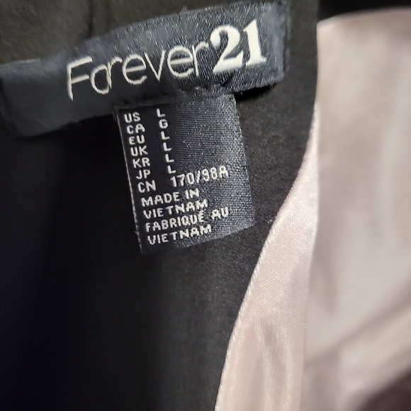 Forever 21 Black Party Dress with Lace Back (L) - AG0403 - Picture 3 of 3